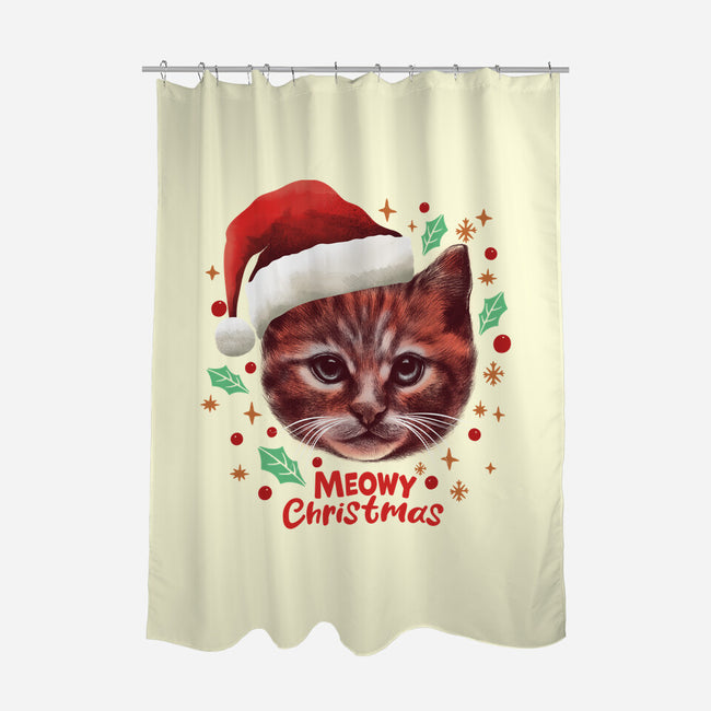 Wish You A Meowy Christmas-None-Polyester-Shower Curtain-dandingeroz