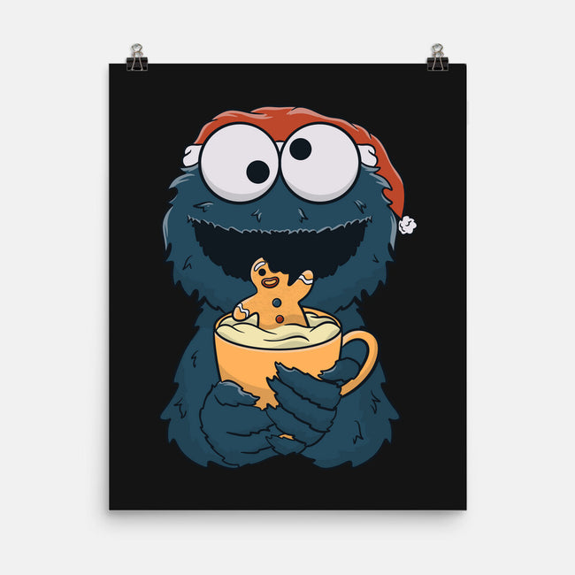 Gingerbread Monster-None-Matte-Poster-Claudia