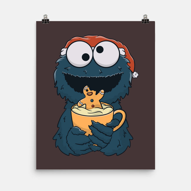 Gingerbread Monster-None-Matte-Poster-Claudia