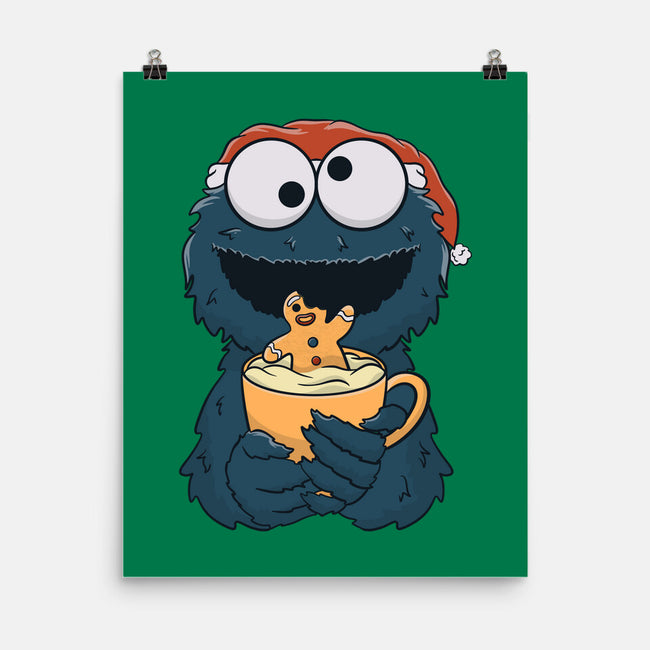 Gingerbread Monster-None-Matte-Poster-Claudia