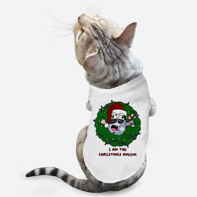 Christmas Queen-Cat-Basic-Pet Tank-Alexhefe