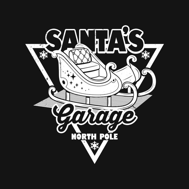 Santa's Garage-None-Fleece-Blanket-Boggs Nicolas