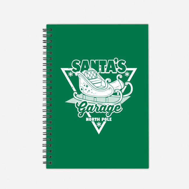 Santa's Garage-None-Dot Grid-Notebook-Boggs Nicolas