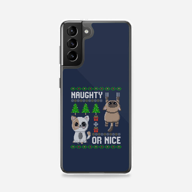 Naughty Or Nice Kittens-Samsung-Snap-Phone Case-NMdesign