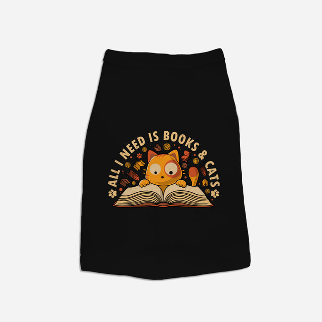 All I Need Is Books And Cats-Cat-Basic-Pet Tank-erion_designs