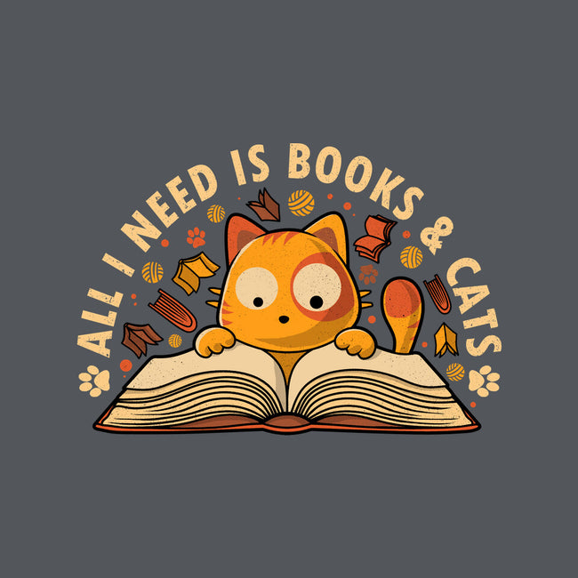 All I Need Is Books And Cats-Womens-Fitted-Tee-erion_designs