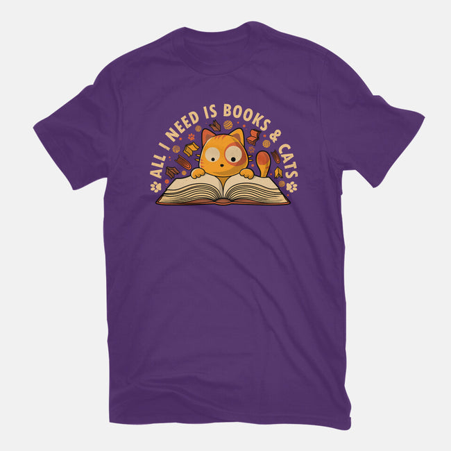 All I Need Is Books And Cats-Youth-Basic-Tee-erion_designs