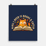 All I Need Is Books And Cats-None-Matte-Poster-erion_designs