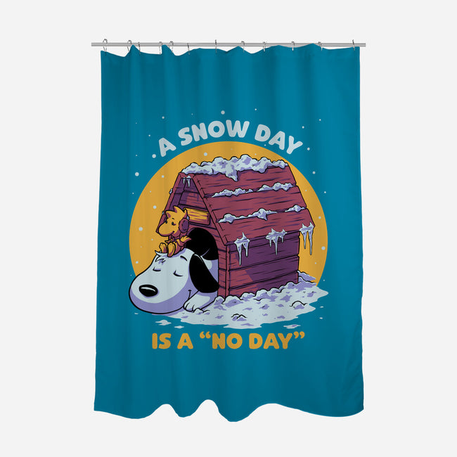 Beagle Cozy Winter-None-Polyester-Shower Curtain-Studio Mootant