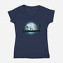Bluey Matata-Womens-V-Neck-Tee-MaxoArt