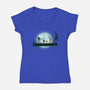 Bluey Matata-Womens-V-Neck-Tee-MaxoArt