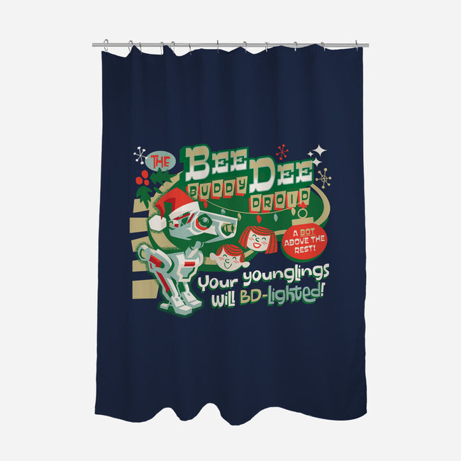 The Buddy Droid-None-Polyester-Shower Curtain-Wheels