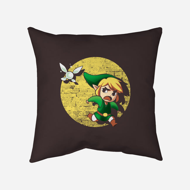 The Adventures Of Link-None-Removable Cover-Throw Pillow-BlancaVidal