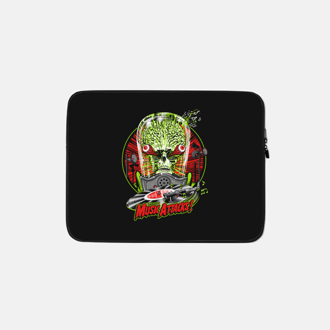 Music Attacks-None-Zippered-Laptop Sleeve-CappO