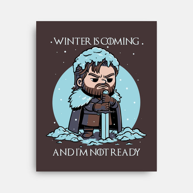 The Winter Is Coming-None-Stretched-Canvas-Studio Mootant