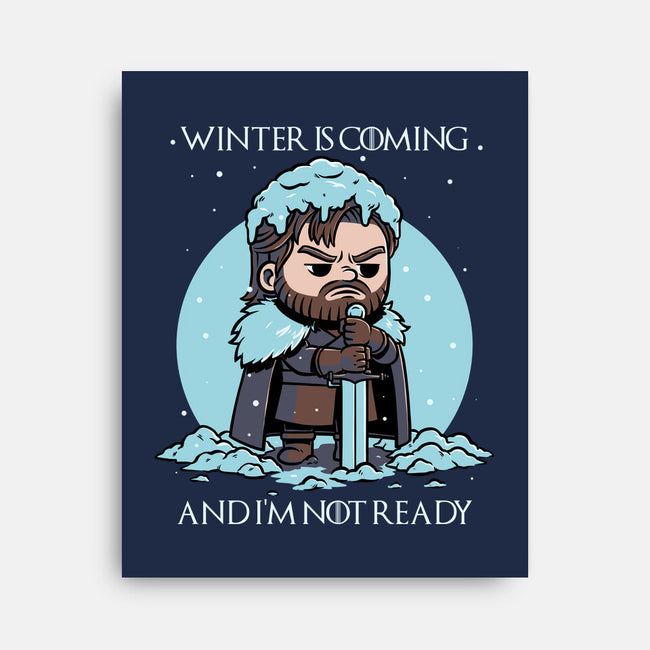 The Winter Is Coming-None-Stretched-Canvas-Studio Mootant