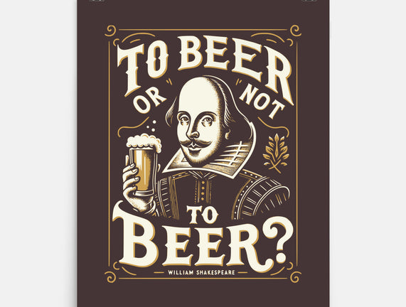 To Beer Or Not To Beer