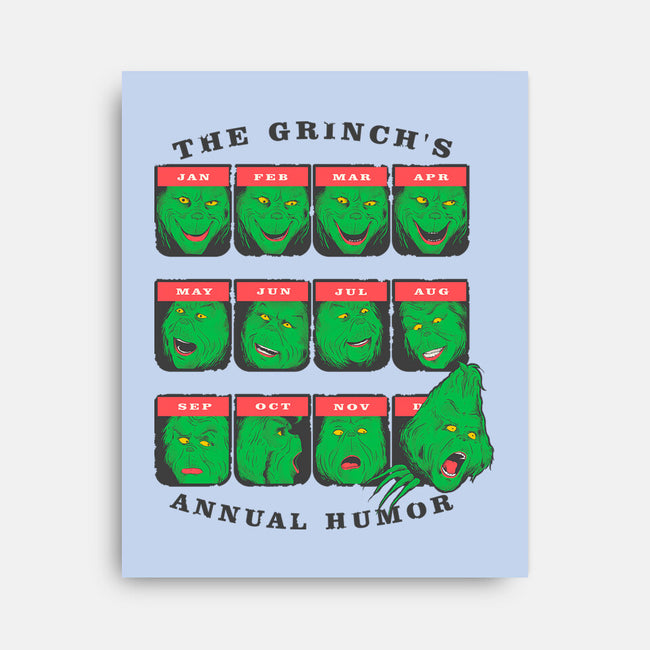 The Grinch's Annual Mood-None-Stretched-Canvas-Umberto Vicente