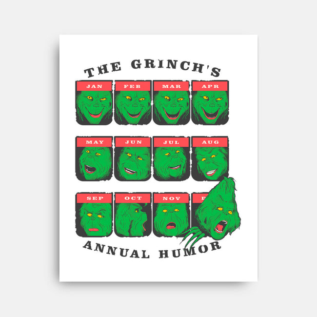 The Grinch's Annual Mood-None-Stretched-Canvas-Umberto Vicente