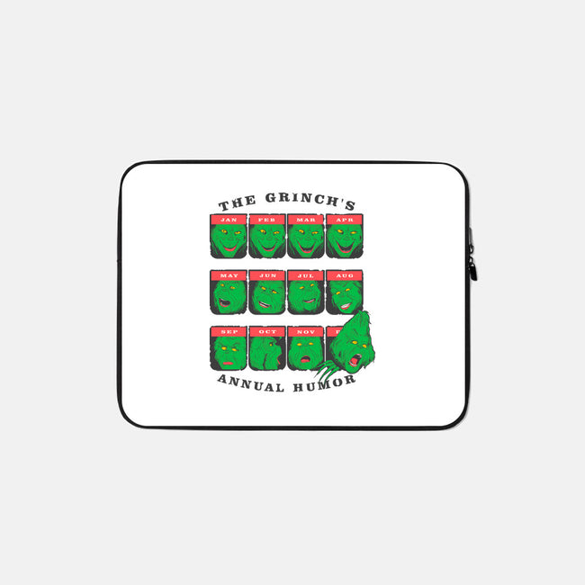 The Grinch's Annual Mood-None-Zippered-Laptop Sleeve-Umberto Vicente