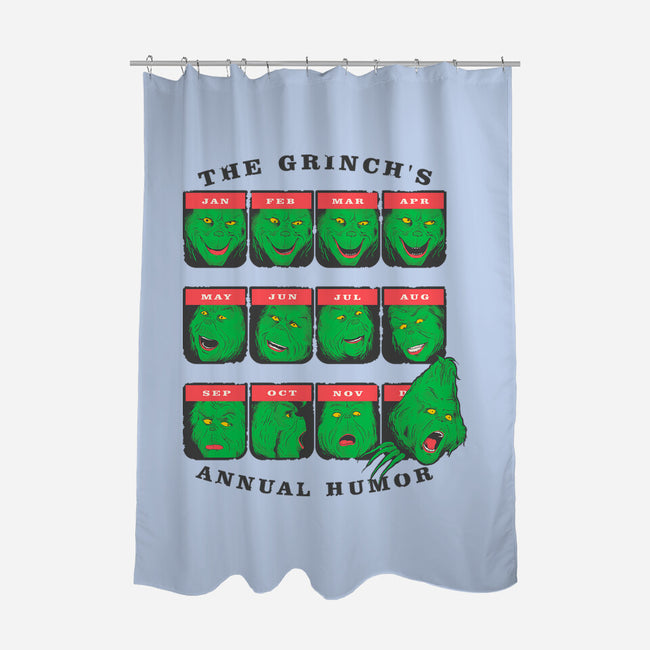 The Grinch's Annual Mood-None-Polyester-Shower Curtain-Umberto Vicente