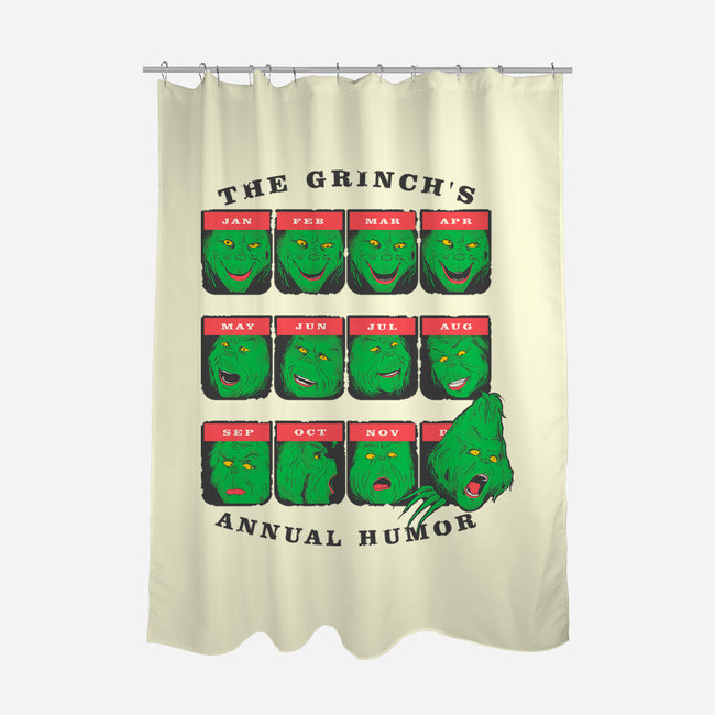 The Grinch's Annual Mood-None-Polyester-Shower Curtain-Umberto Vicente
