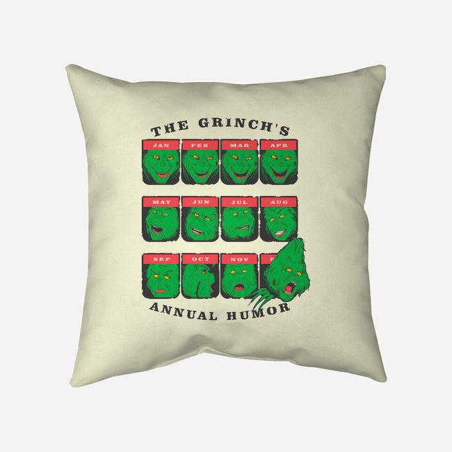 The Grinch's Annual Mood-None-Removable Cover-Throw Pillow-Umberto Vicente