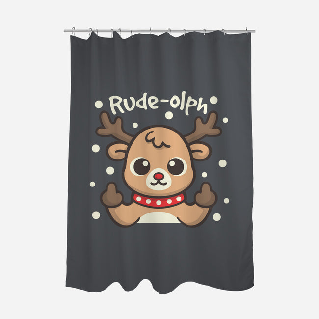Rude Olph-None-Polyester-Shower Curtain-NemiMakeit