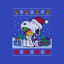 Holiday Beagle-Womens-Basic-Tee-drbutler