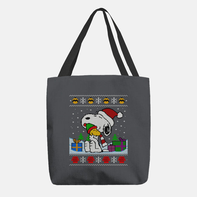 Holiday Beagle-None-Basic Tote-Bag-drbutler
