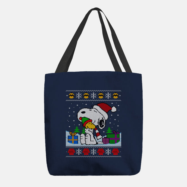 Holiday Beagle-None-Basic Tote-Bag-drbutler