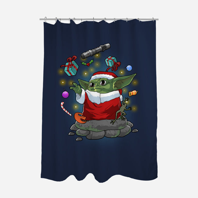 Grogu's Christmas-None-Polyester-Shower Curtain-Diego Oliver