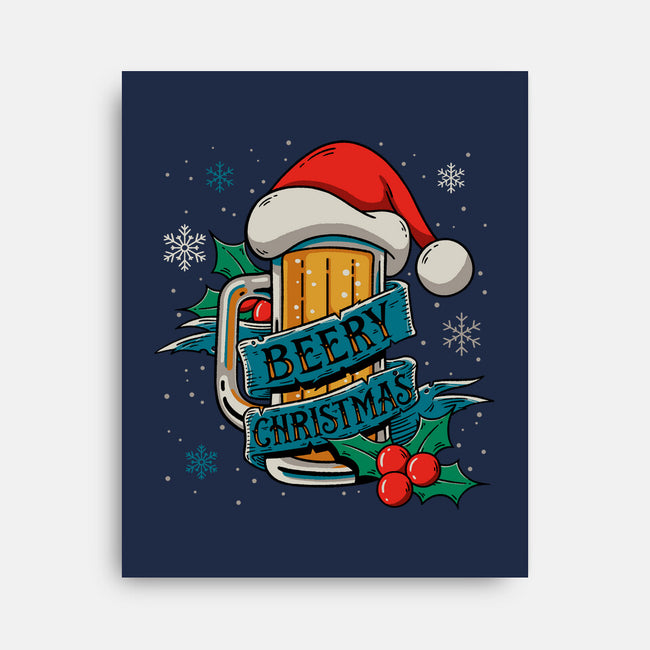 Beery Christmas-None-Stretched-Canvas-Getsousa!