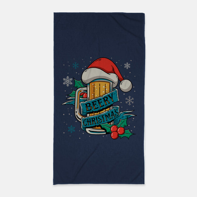 Beery Christmas-None-Beach-Towel-Getsousa!