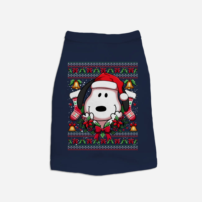 Snoopy Christmas Sweater-Cat-Basic-Pet Tank-JamesQJO