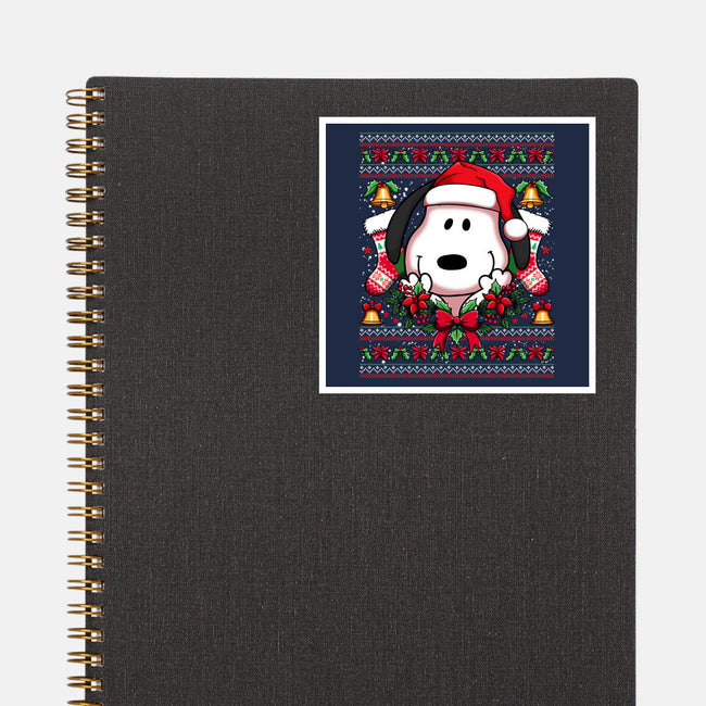 Snoopy Christmas Sweater-None-Glossy-Sticker-JamesQJO