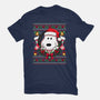 Snoopy Christmas Sweater-Womens-Basic-Tee-JamesQJO