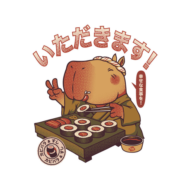 Sushi Chef Cute Capybara-Unisex-Pullover-Sweatshirt-tobefonseca