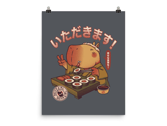 Sushi Chef Cute Capybara