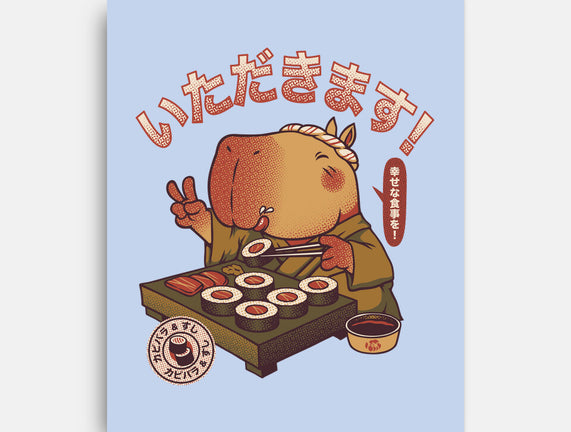 Sushi Chef Cute Capybara