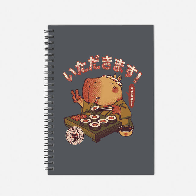 Sushi Chef Cute Capybara-None-Dot Grid-Notebook-tobefonseca