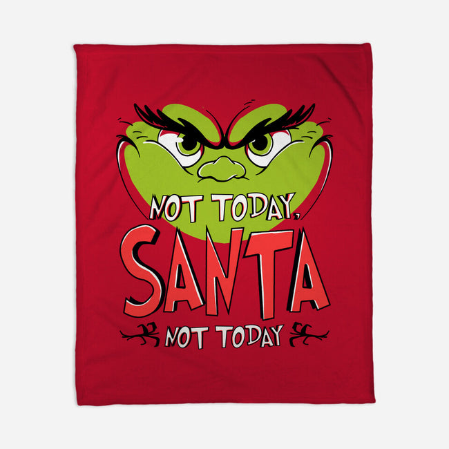 Not Today Santa-None-Fleece-Blanket-estudiofitas