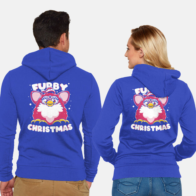 Furby Christmas-Unisex-Zip-Up-Sweatshirt-estudiofitas