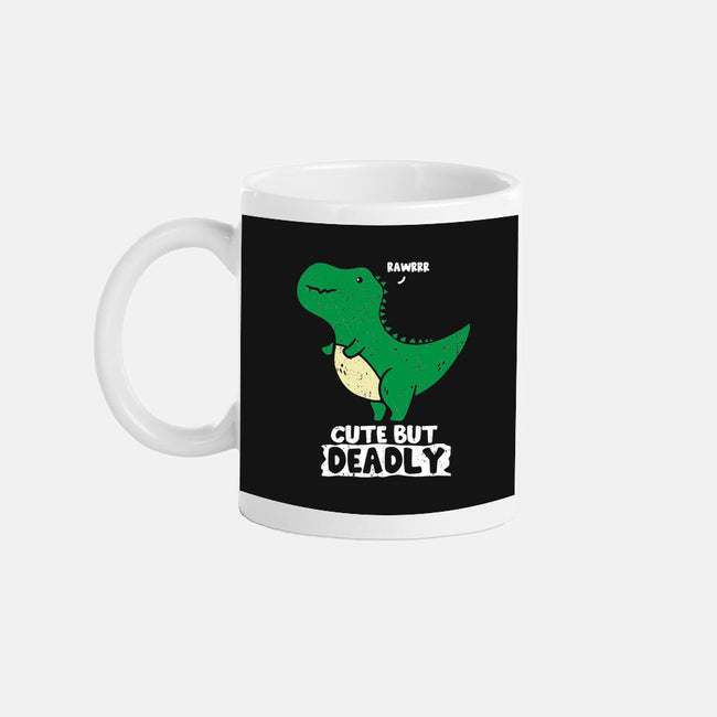 Cute But Deadly T-Rex-None-Mug-Drinkware-turborat14