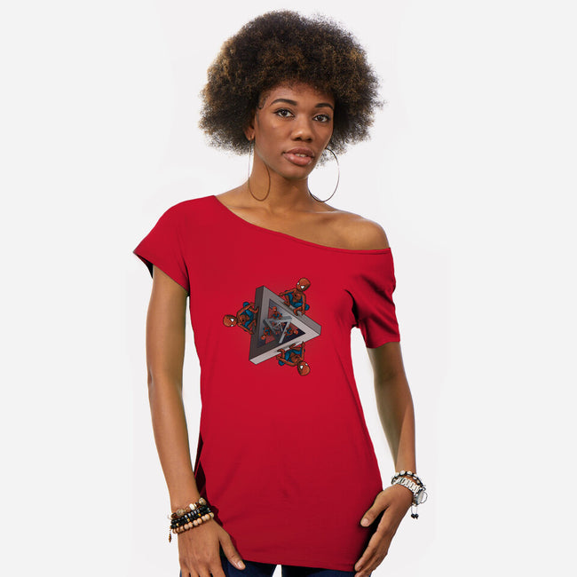 The Marvelous Triangles-Womens-Off Shoulder-Tee-IdeasConPatatas