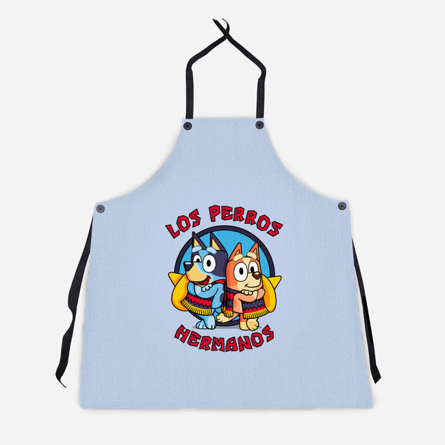 Los Perros Hermanos-Unisex-Kitchen-Apron-Raffiti