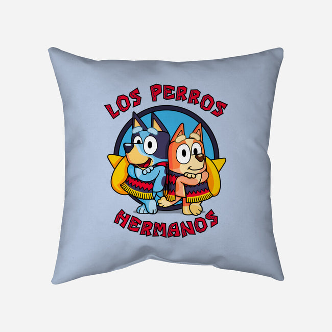 Los Perros Hermanos-None-Removable Cover w Insert-Throw Pillow-Raffiti