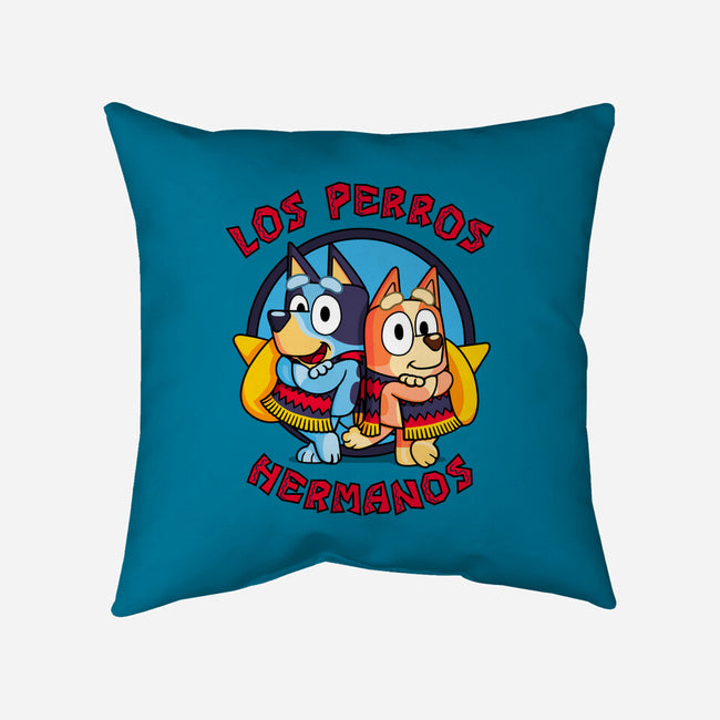 Los Perros Hermanos-None-Removable Cover w Insert-Throw Pillow-Raffiti