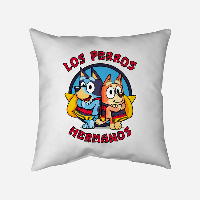 Los Perros Hermanos-None-Removable Cover w Insert-Throw Pillow-Raffiti