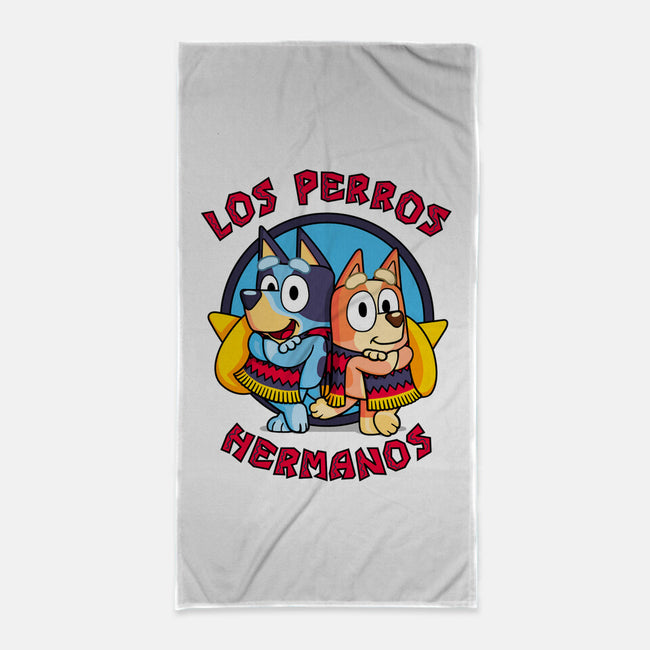 Los Perros Hermanos-None-Beach-Towel-Raffiti